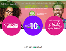 Tablet Screenshot of opticacarijos.com.br